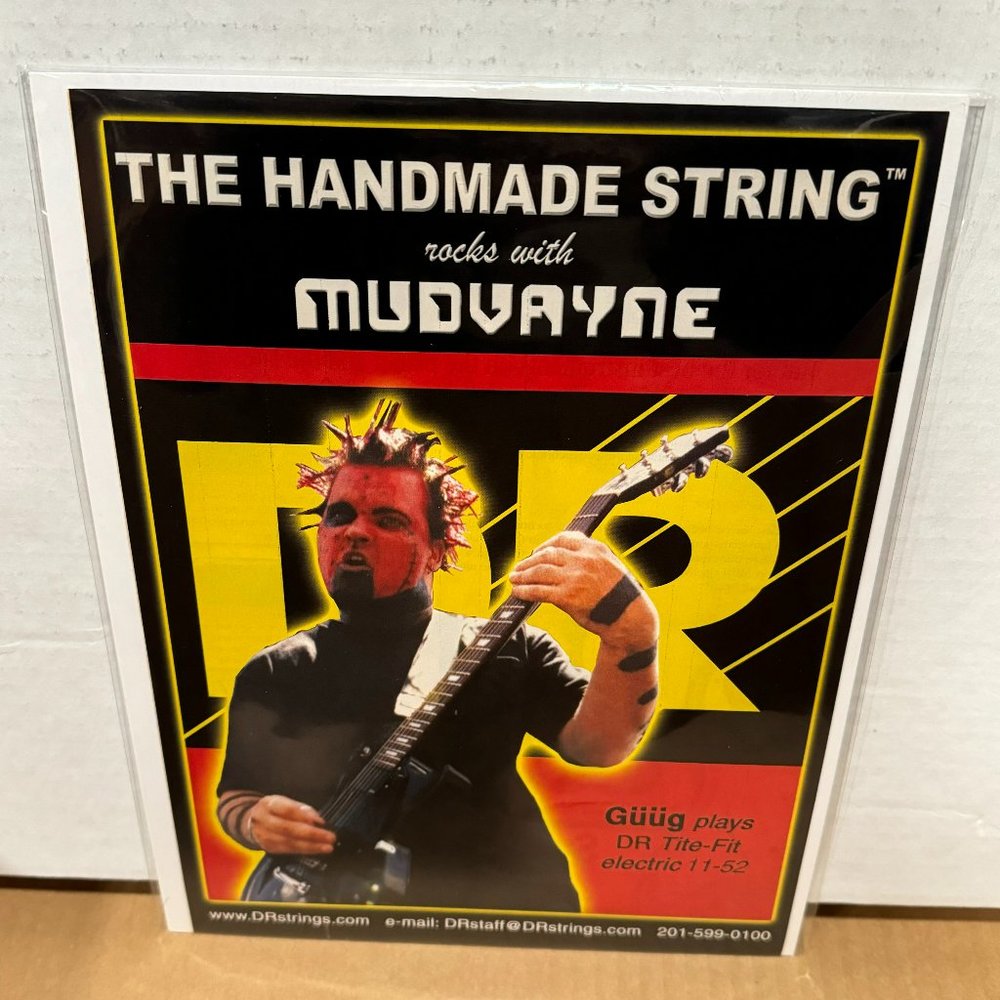 Greg "Guug" Tribbett of Mudvayne - DR Strings - 2003 Print Advertisement